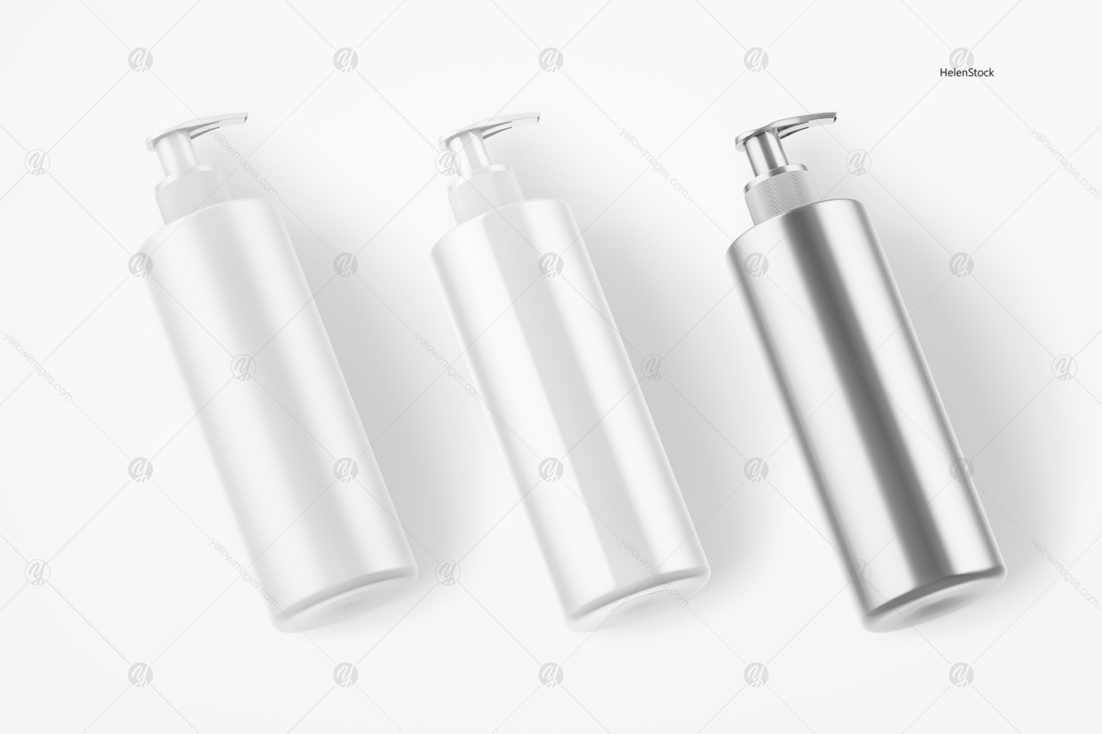 Soap Bottle Mockup - Halfside View