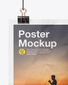 Crumpled Poster A4 w/ Pins Mockup