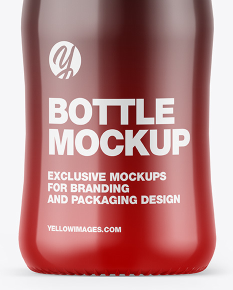 Glossy Sauce Bottle Mockup