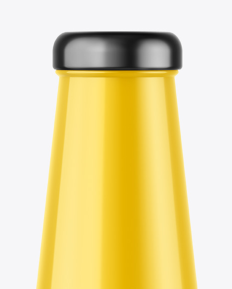 Glossy Sauce Bottle Mockup