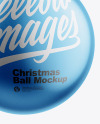 Glitter Christmas Ball Mockup Glitter Christmas Ball Mockup