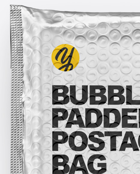 Metallic Postage Bag Mockup