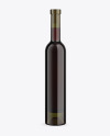 Antique Green Glass Red Wine Bottle Mockup