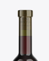 Antique Green Glass Red Wine Bottle Mockup