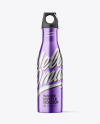 Metallic Water Bottle Mockup