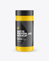 Matte Protein Jar Mockup