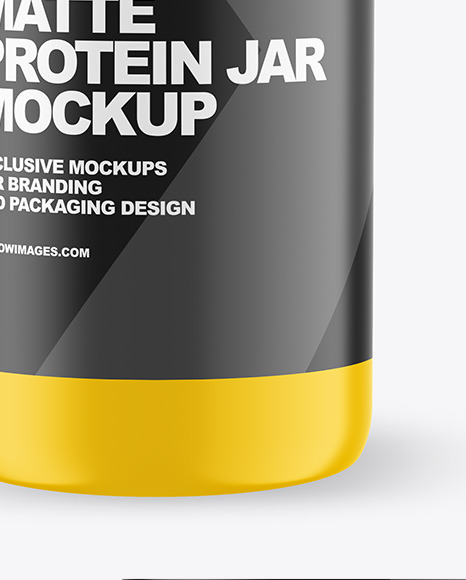 Matte Protein Jar Mockup