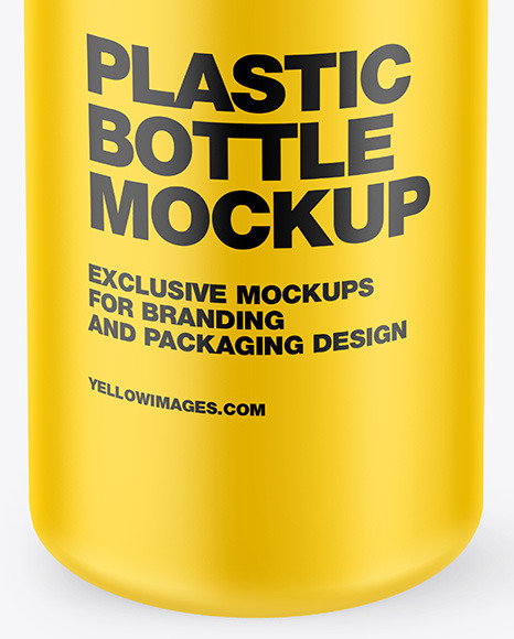 Matte Plastic Bottle Mockup