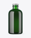 Green Glass Beer Bottle Mockup