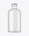 Frosted Glass Tonic Water Bottle Mockup