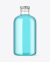 Clear Glass Drink Bottle Mockup