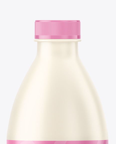 Matte Milk Bottle Mockup