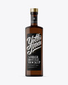 500ml Square Amber Glass Bottle Mockup