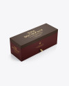 Wine Box Mockup - Halfside View (High-Angle Shot)