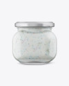 Glass Jar with Tartar Sauce - Front View