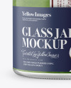 Glass Jar with Pesto Sauce - Front View
