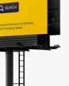 Billboard Mockup - Right Half Side View