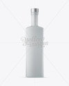 500ml Square Frosted Glass Vodka Bottle Mockup