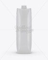1L Glossy Carton Box Mockup - Front View