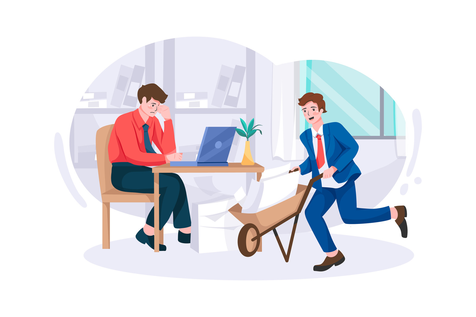 M196_Business Office Illustrations