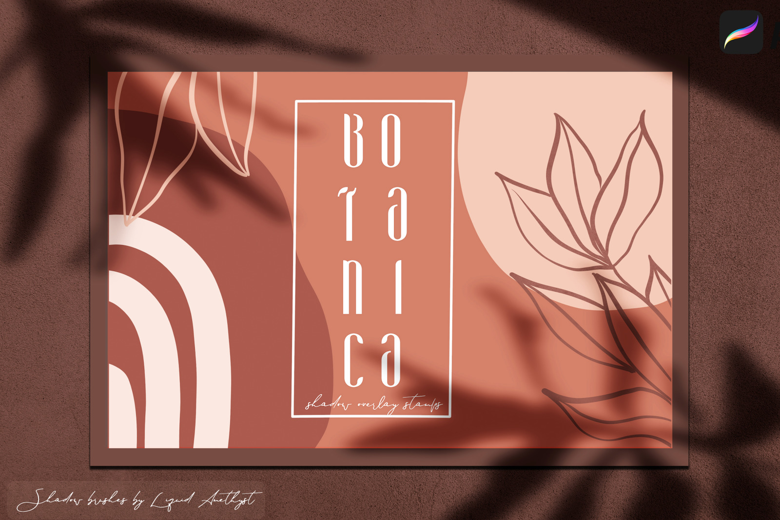 Botanica Shadow Overlay Stamps for Procreate