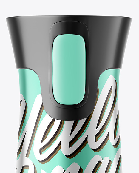 Metallic Thermo Bottle Mockup