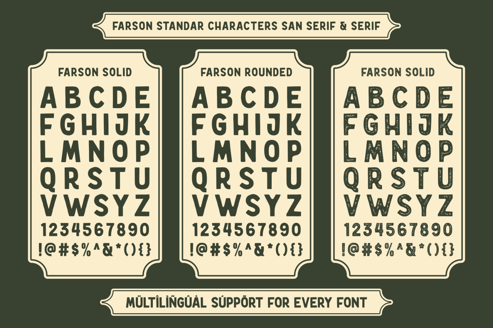 Farson - Vintage Typeface