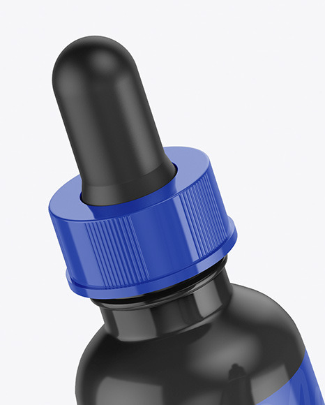 Two Glossy Dropper Bottles Mockup Two Glossy Dropper Bottles Mockup