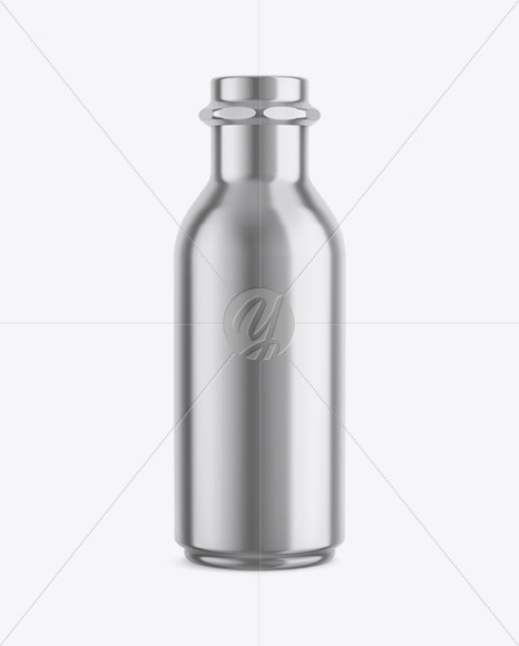 Metallic Bottle Mockup