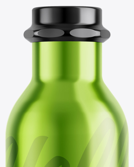 Metallic Bottle Mockup