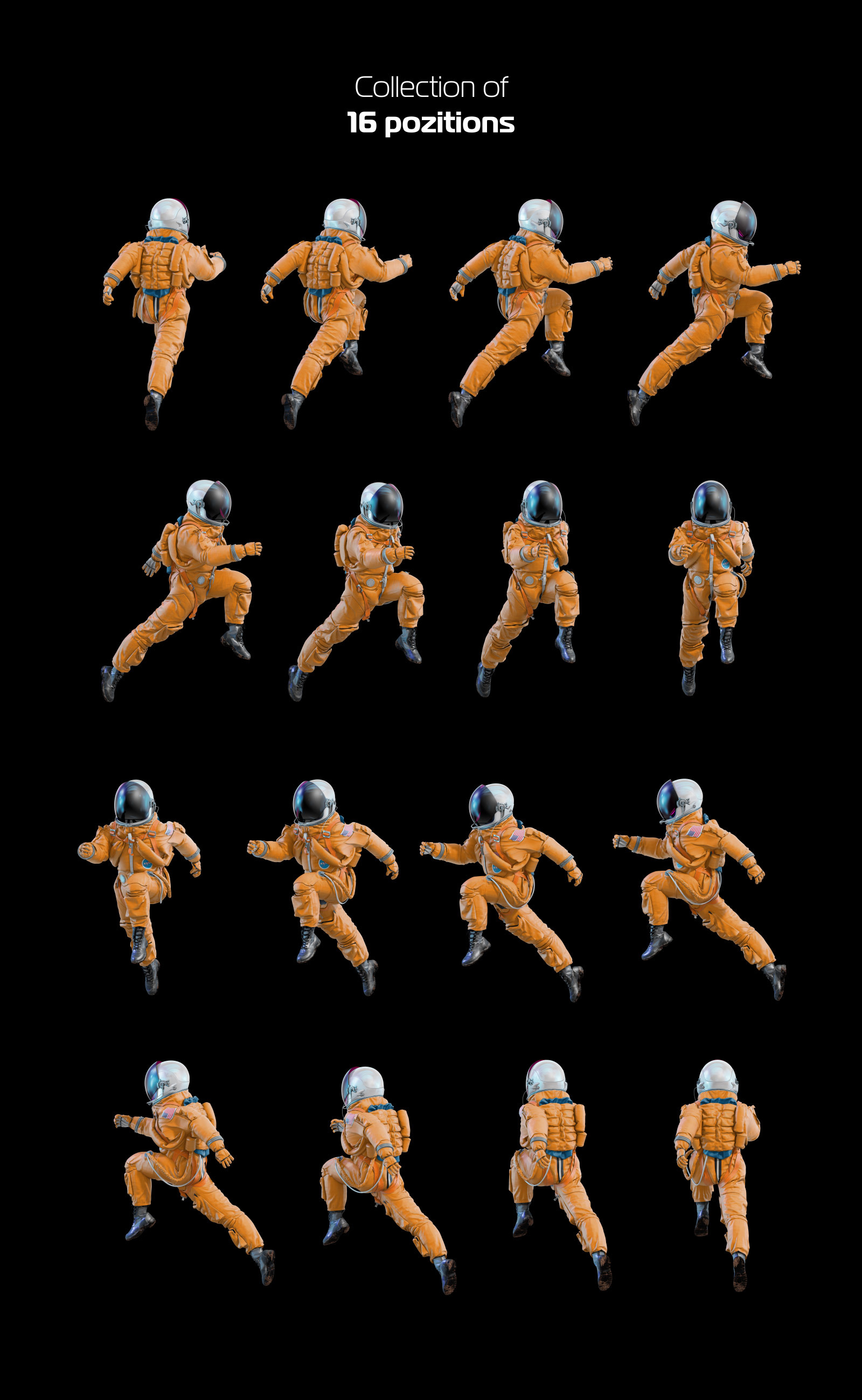 PSD Mockup 3D model NASA Astronaut #12 PSD Mockup 3D model NASA Astronaut #12