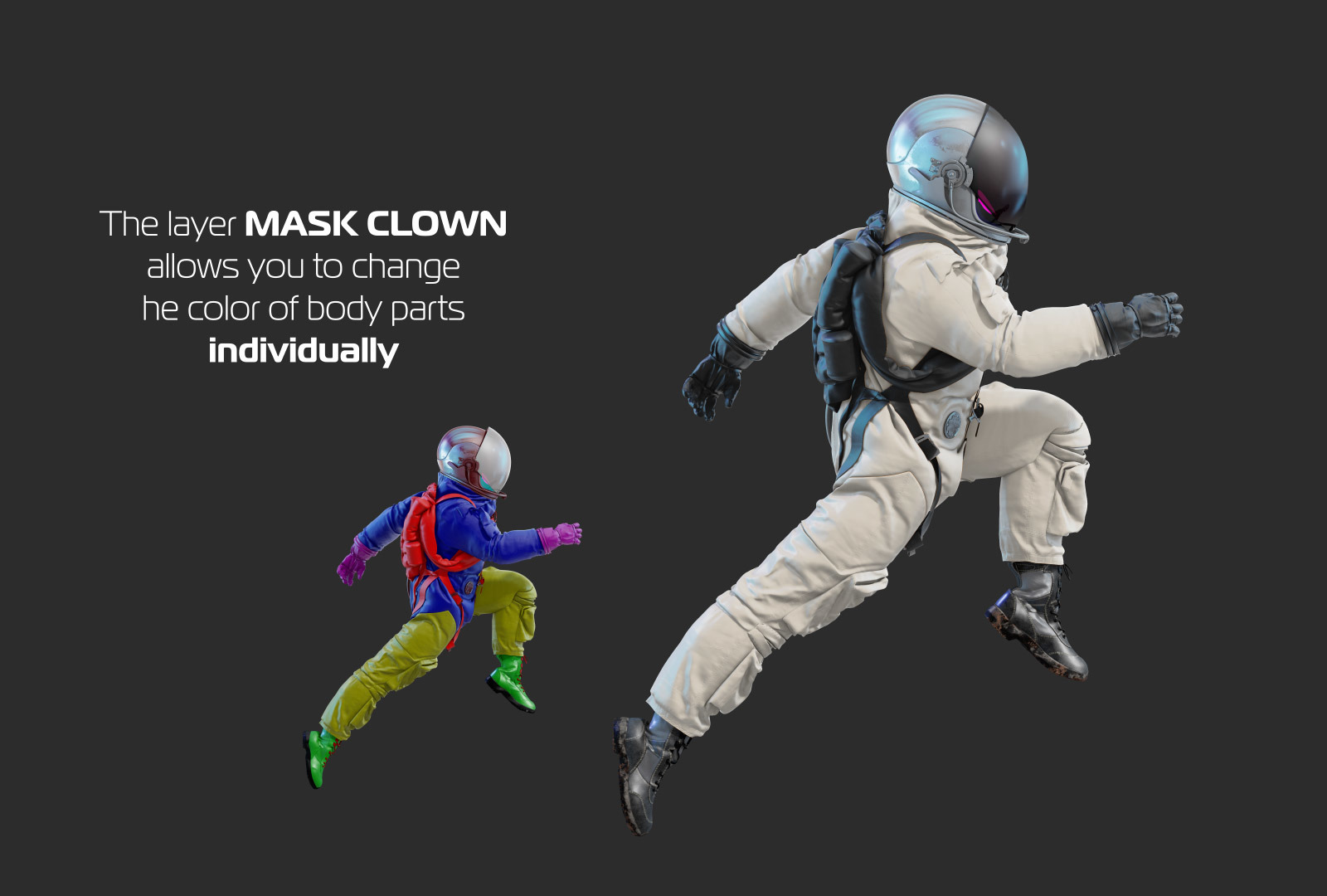 PSD Mockup 3D model NASA Astronaut #12 PSD Mockup 3D model NASA Astronaut #12