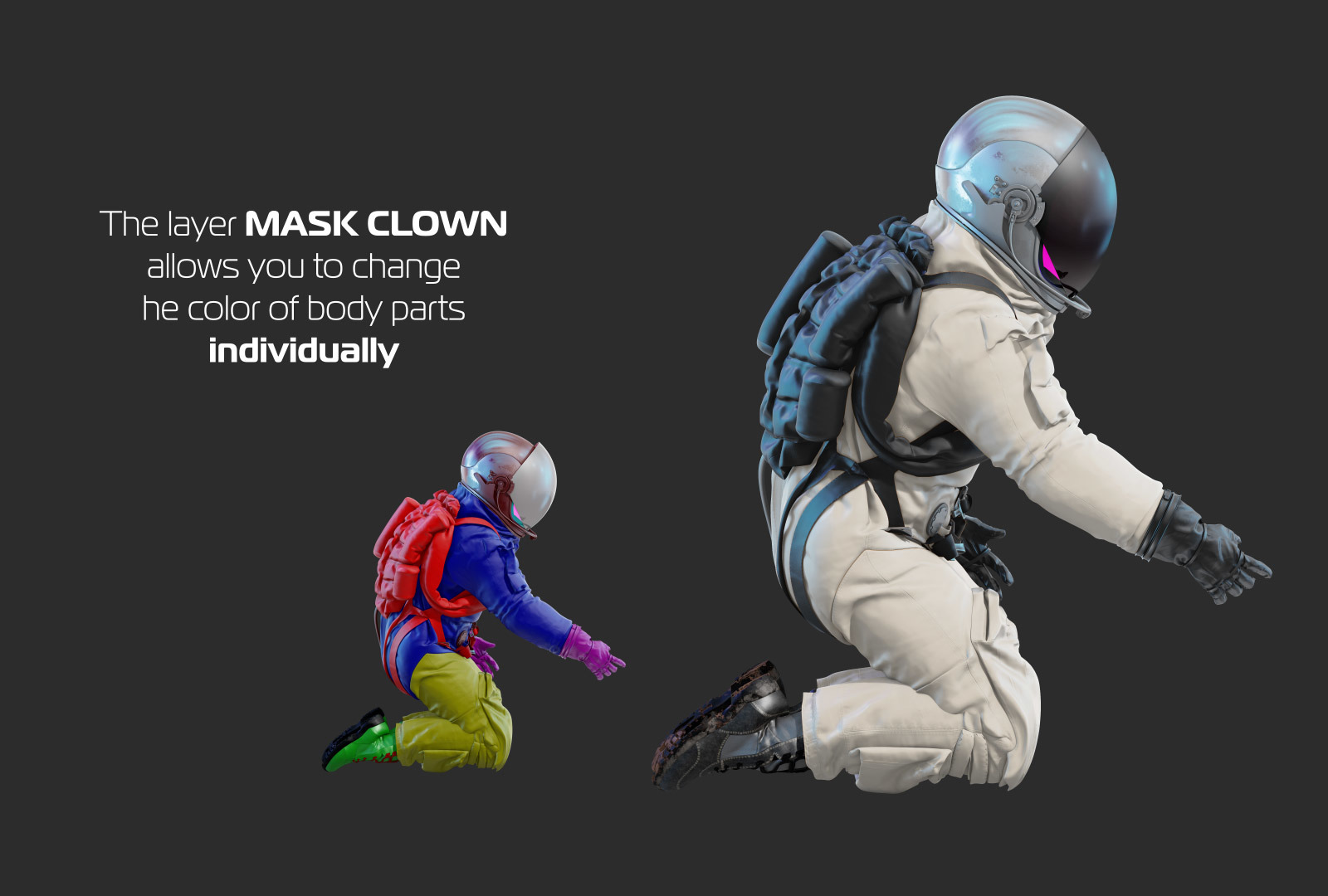 PSD Mockup 3D model NASA Astronaut #13 PSD Mockup 3D model NASA Astronaut #13