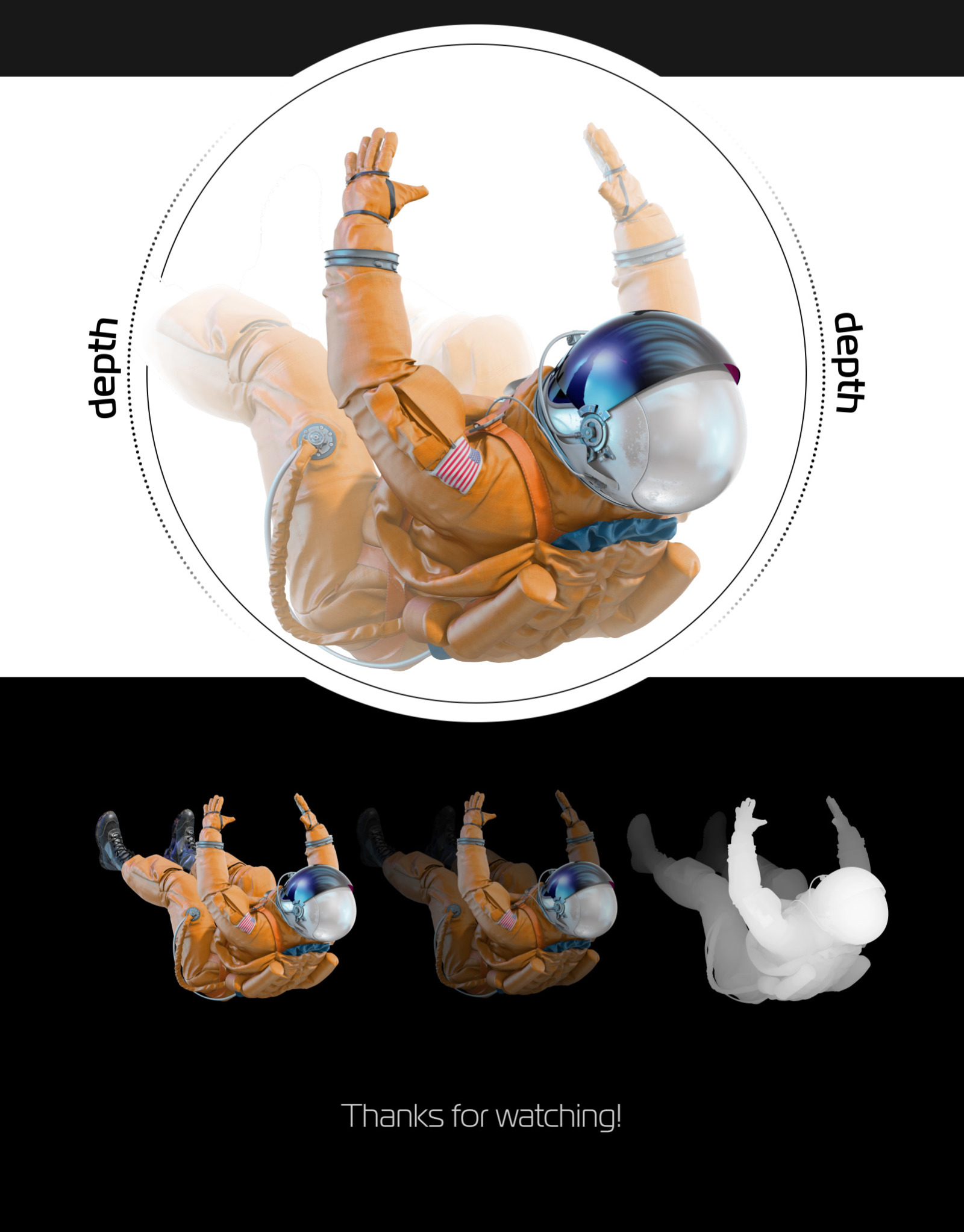 PSD Mockup 3D model NASA Astronaut #14 PSD Mockup 3D model NASA Astronaut #14