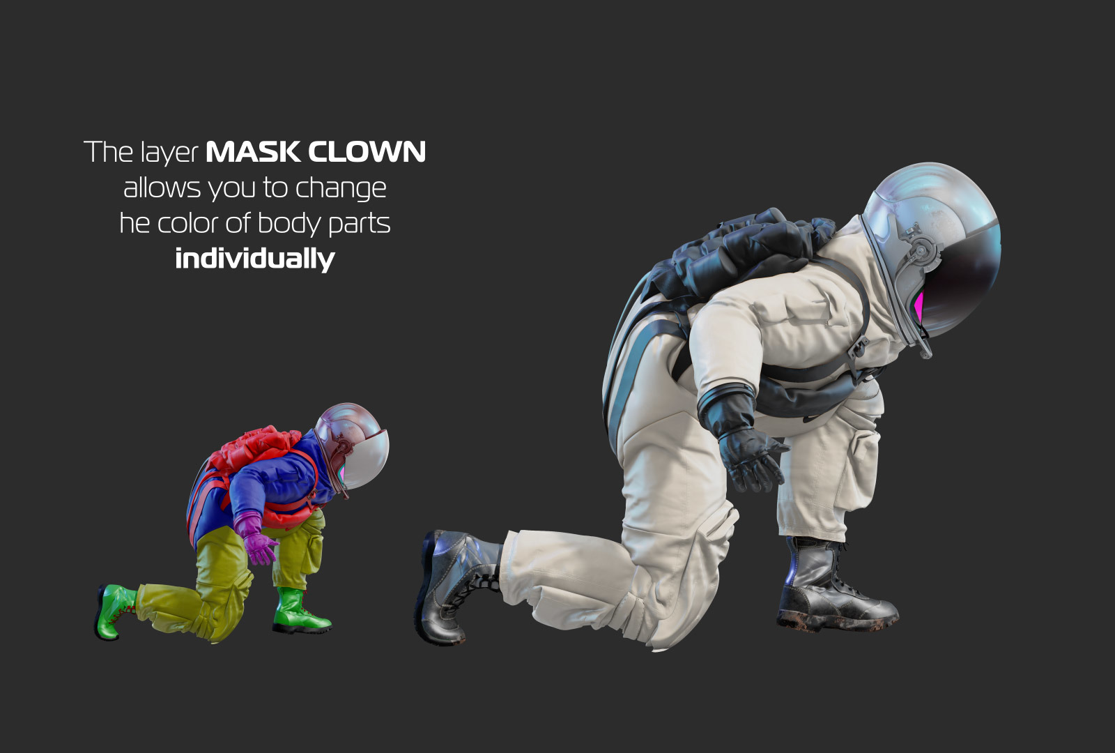 PSD Mockup 3D model NASA Astronaut #17 PSD Mockup 3D model NASA Astronaut #17