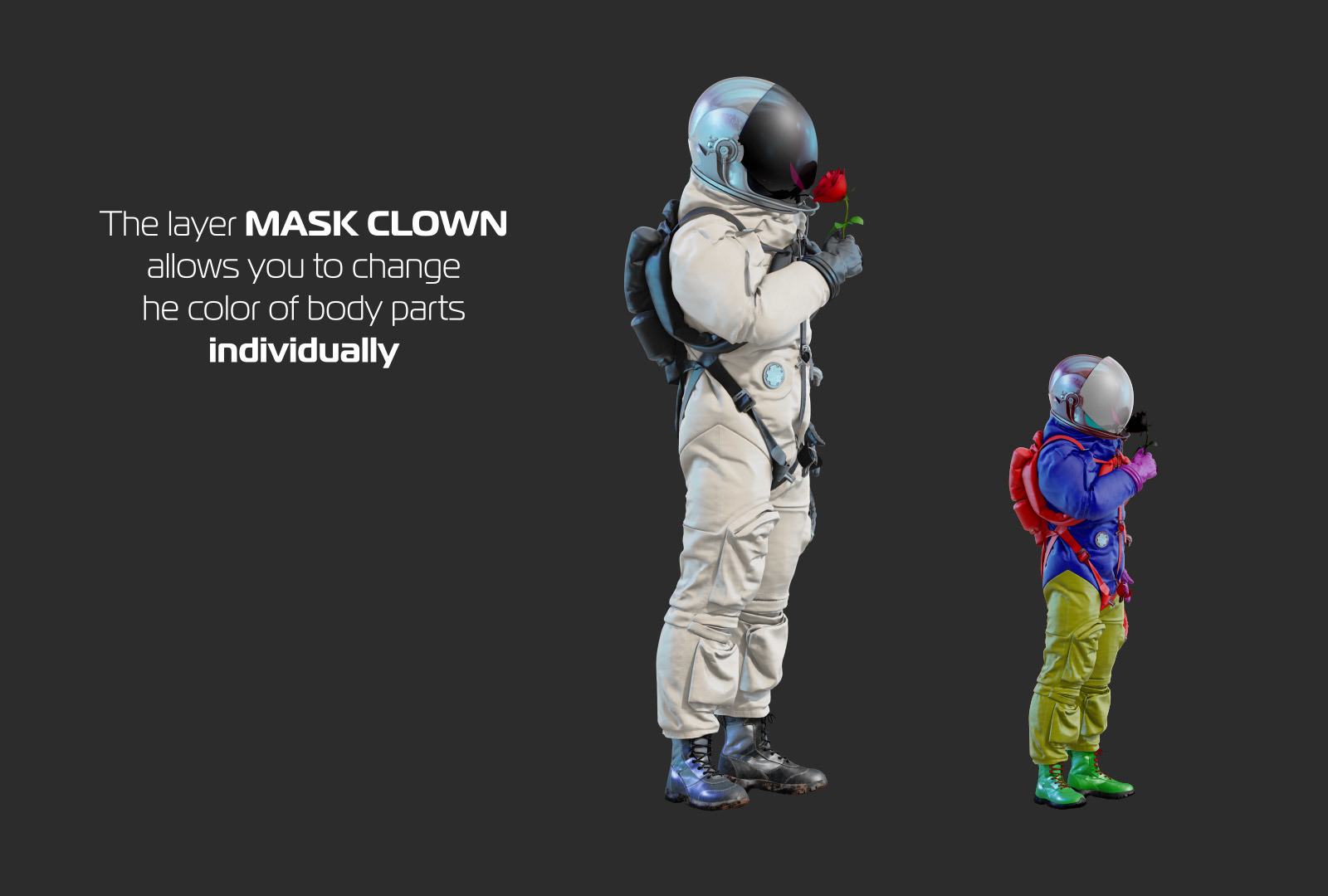PSD Mockup 3D model NASA Astronaut #18 PSD Mockup 3D model NASA Astronaut #18