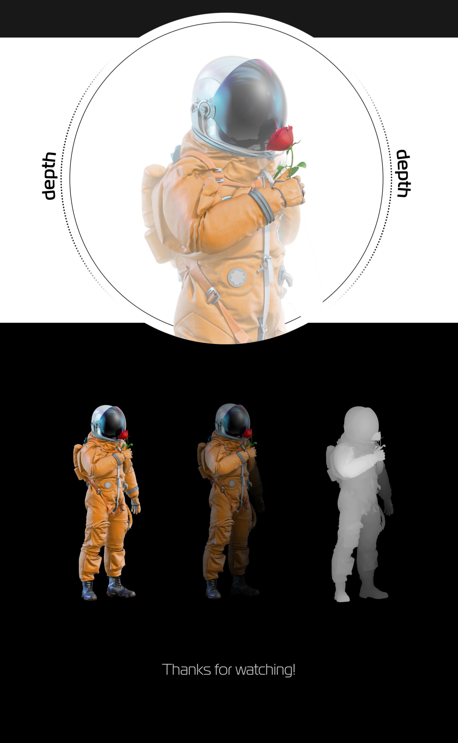 PSD Mockup 3D model NASA Astronaut #18 PSD Mockup 3D model NASA Astronaut #18