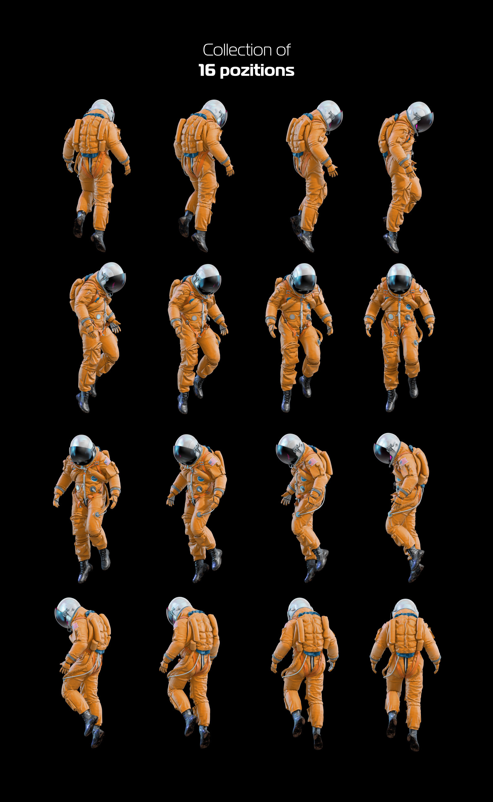 PSD Mockup 3D model NASA Astronaut #19 PSD Mockup 3D model NASA Astronaut #19