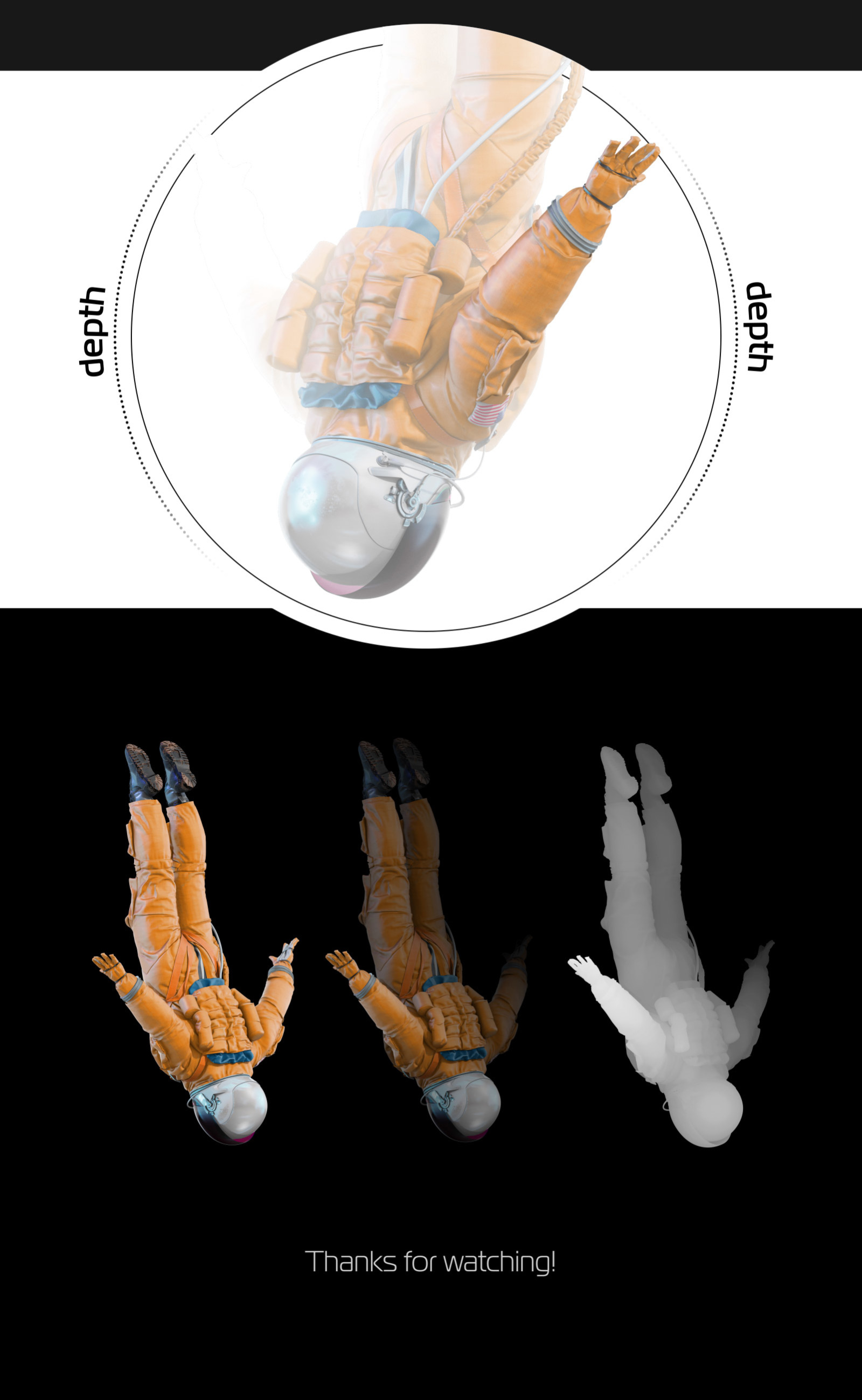 PSD Mockup 3D model NASA Astronaut #20 PSD Mockup 3D model NASA Astronaut #20