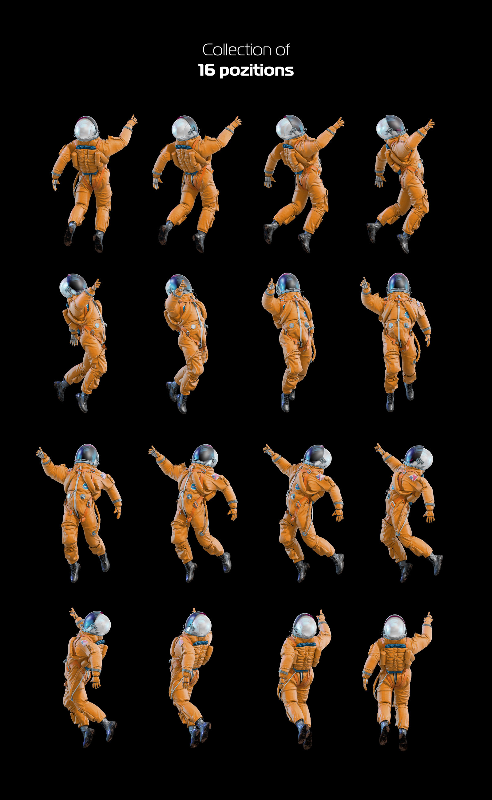 PSD Mockup 3D model NASA Astronaut #21 PSD Mockup 3D model NASA Astronaut #21