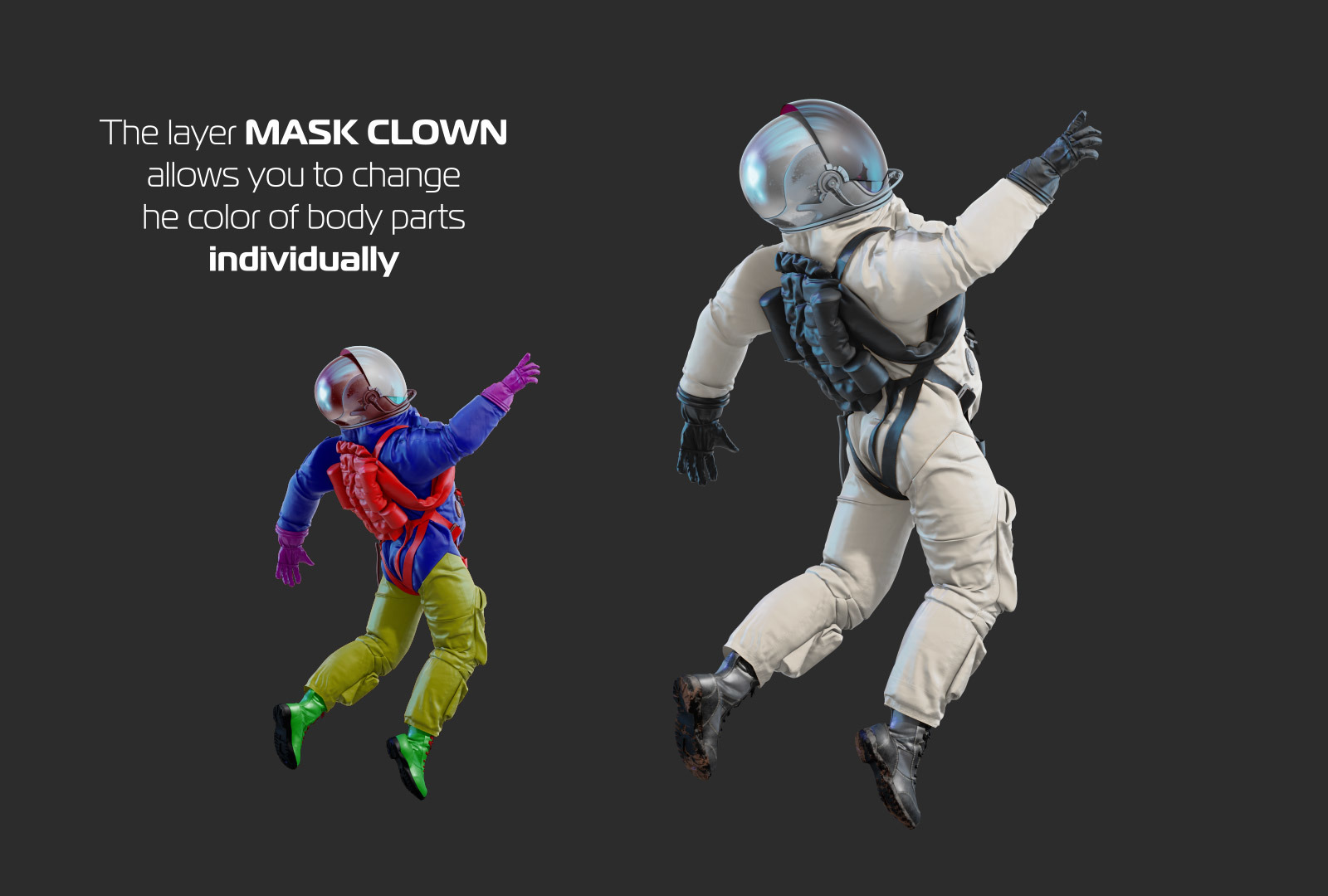 PSD Mockup 3D model NASA Astronaut #21 PSD Mockup 3D model NASA Astronaut #21