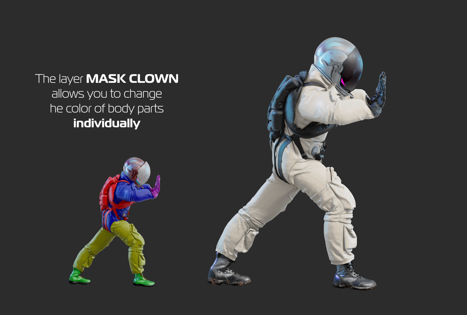 PSD Mockup 3D model NASA Astronaut #24 PSD Mockup 3D model NASA Astronaut #24