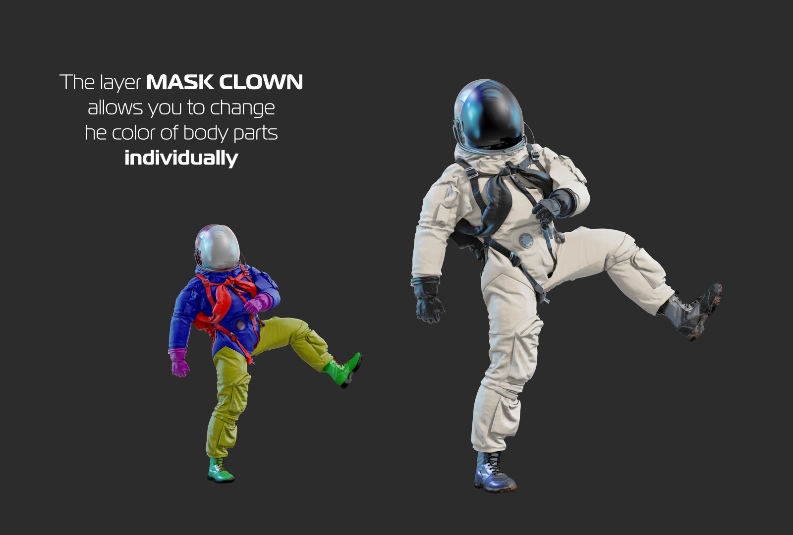 PSD Mockup 3D model NASA Astronaut #31