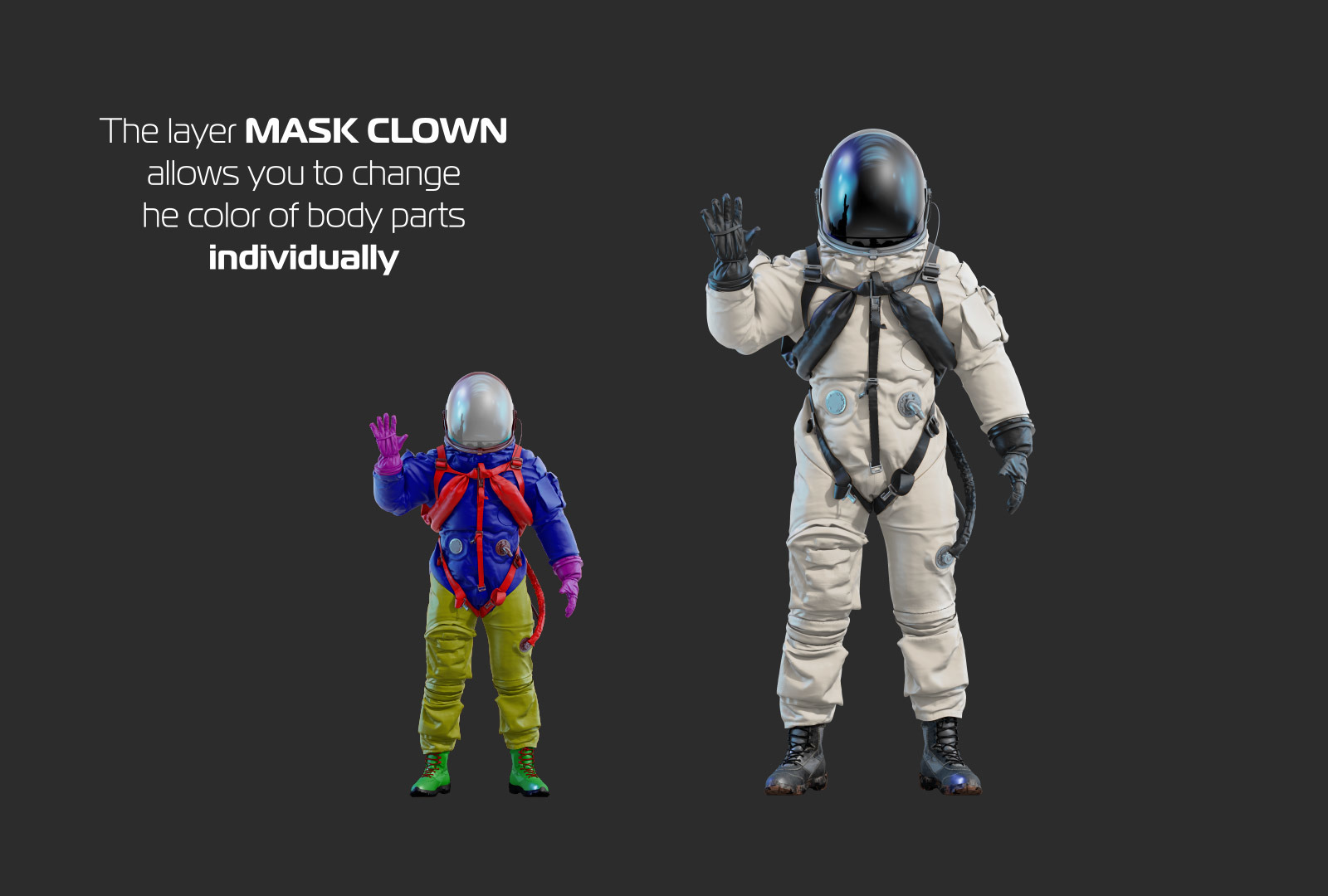 PSD Mockup 3D model NASA Astronaut #34 PSD Mockup 3D model NASA Astronaut #34