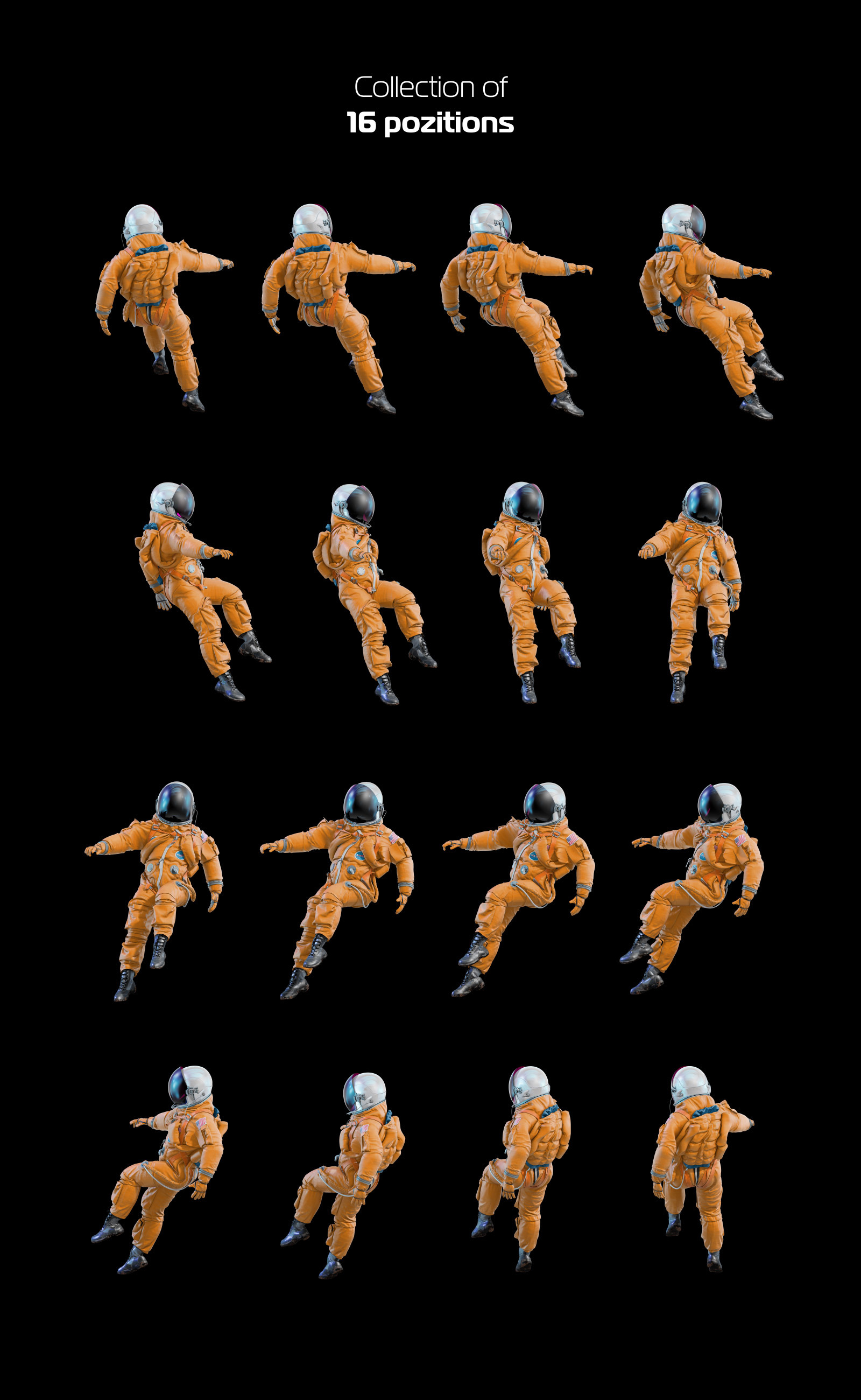 PSD Mockup 3D model NASA Astronaut #36 PSD Mockup 3D model NASA Astronaut #36