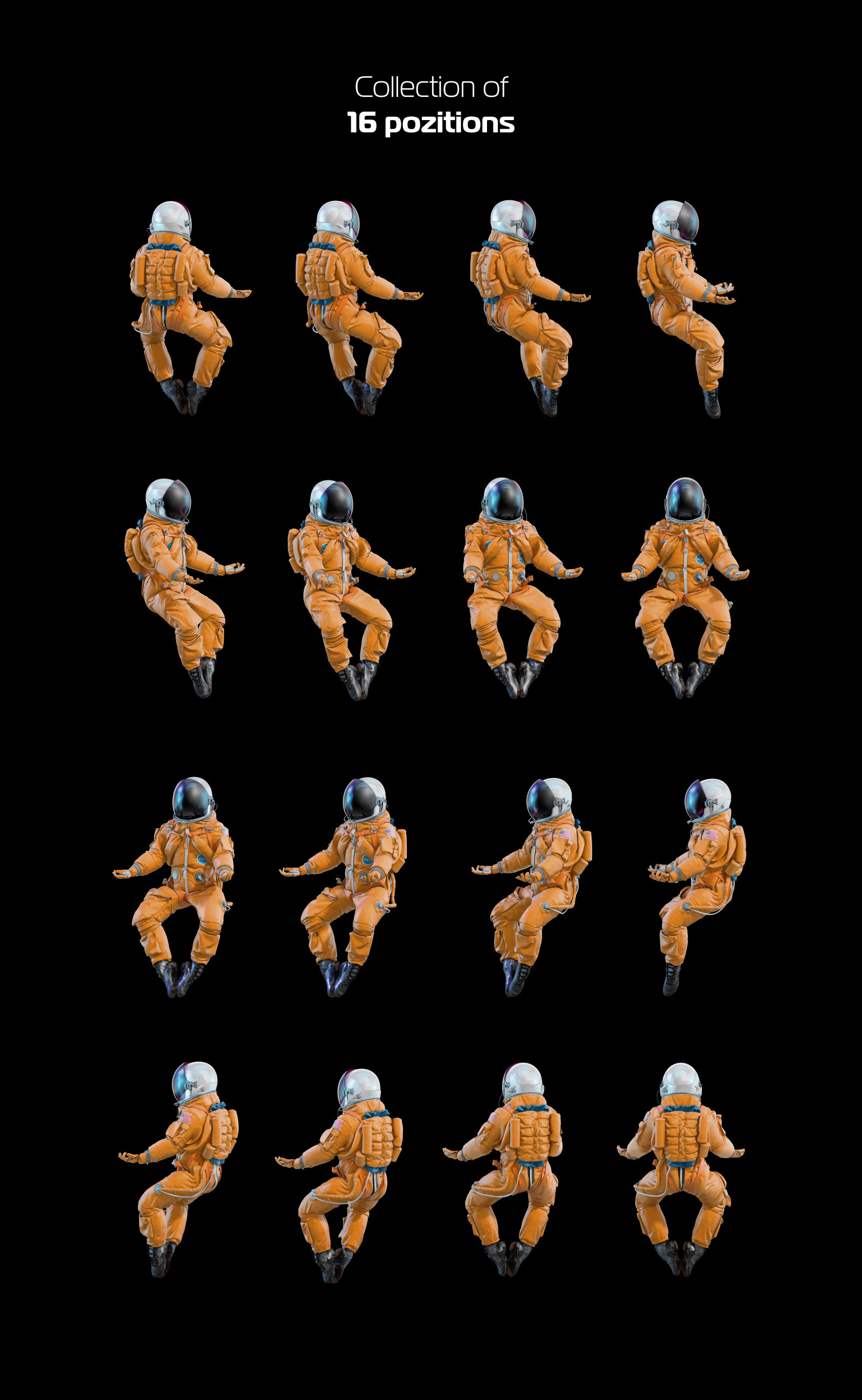 PSD Mockup 3D model NASA Astronaut #43 PSD Mockup 3D model NASA Astronaut #43