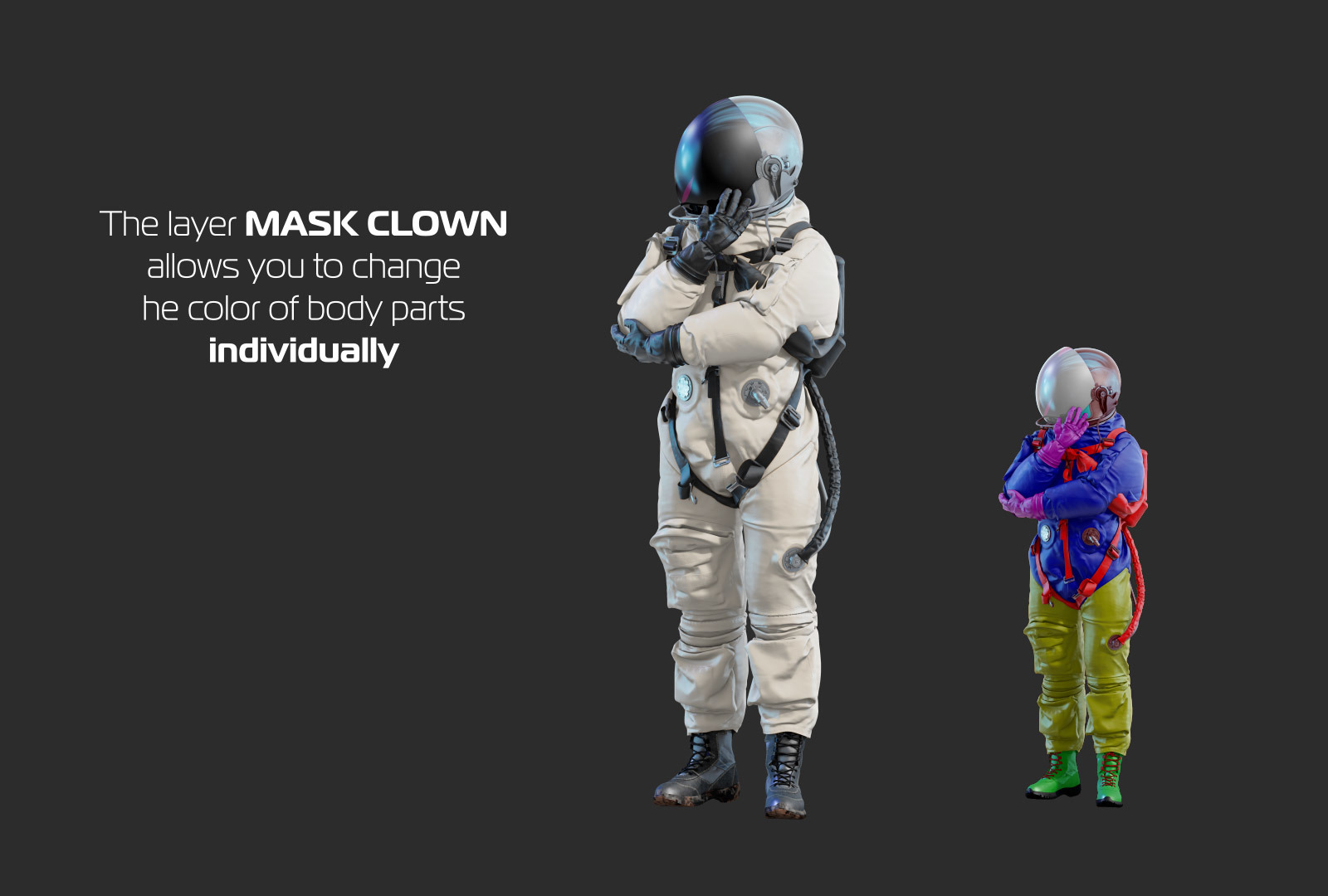 PSD Mockup 3D model NASA Astronaut #46 PSD Mockup 3D model NASA Astronaut #46