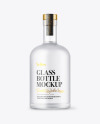 Frosted Glass Vodka Bottle Mockup Frosted Glass Vodka Bottle Mockup