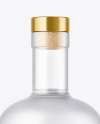Frosted Glass Vodka Bottle Mockup Frosted Glass Vodka Bottle Mockup