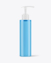 Colored Cosmetic Bottle with Pump Mockup